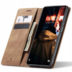 Spacecase piniginės dėklas Redmi Note 11/11s &scaron;viesiai rudas