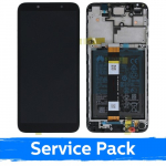 Ekranas skirtas Huawei Y5P / Honor 9S juodas su rėmeliu (Service Pack)