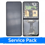 LCD Ekraan Samsung F766 Z Flip7 (sisemine) raamiga / Jet Must / (Service Pack)