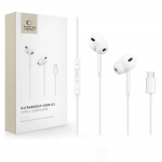 Tech-Protect Ultraboost Core G3 juhtmega k&otilde;rvaklapid USB-C pistikuga &ndash; valge