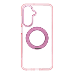 Case for Samsung A17 / A18 Frame Circle Stand compatible with MagSafe pink