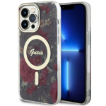 Guess GUHMP14XHCFWSA iPhone 14 Pro Max 6.7" roheline/khaki hardcase Flower MagSafe