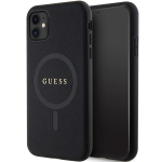 Guess GUHMN61PSAHMCK &uuml;mbris jaoks iPhone 11 / Xr - must Saffiano MagSafe