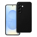 SILIKONINIS MAGNETINIS DĖKLAS suderinamas su MagSafe SAMSUNG S25 juodas