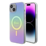 Guess IML Iridescent MagSafe &uuml;mbris jaoks iPhone 15 Plus - lilla