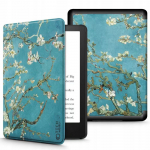 Tech-Protect SmartCase jaoks Kindle Paperwhite V / 5 / Signature Edition - sinine with Sakura Flowers