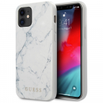 Guess Marble &Uuml;mbris jaoks iPhone 12 mini 5.4" - valge