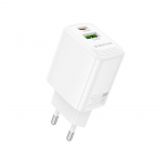 Įkroviklis Borofone BN29 30W USB-C/USB-A baltas