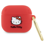 Hello Kitty Silicone 3D Kitty Head &uuml;mbris jaoks AirPods 3 - fuchsia