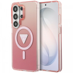 Guess case IML Gradient Triangle MagSafe for Samsung Galaxy S26 Ultra pink