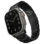 UNIQ dirželis Osta Apple Watch 42/44/45/   49mm Series 1/2/3/4/5/6/7/8/9/10/SE/SE2/Ultra/Ultra 2 nerūdijančio plieno juodas/juodas