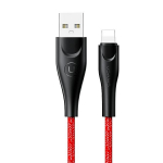 USAMS PINTAS LAIDAS U41 LIGHTNING FAST CHARGE 3M RAUDONAS SJ397USB02 (US-SJ397)