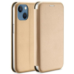 Beline Knygutės dėklas Magnetic iPhone 15 6.1" auksinis