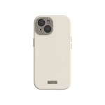 Moshi Napa MagSafe kvaliteetsest vegannahast &uuml;mbris seadmele iPhone 15, Eggnog White v&auml;rvitoonis