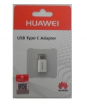 Adapteris Huawei AP52 i&scaron; Type-C į MicroUSB baltas