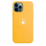 Dėklas "Silicone Case v2" skirtas iPhone 12 Pro Max / Sunflower / su įpakavimu