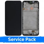 LCD ekraan &uuml;hilduv Samsung M156 M15 5G must raamiga (Service Pack)