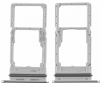 SIM kortelės laikiklis Samsung A346 A34 5G 2023 Silver originalus (service pack)