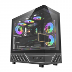 DarkFlash DS950 computer &Uuml;mbris (Must) + 6 fans