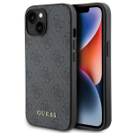 Guess 4G Metal Gold Logo &uuml;mbris iPhone 15 / 14 Plus jaoks &ndash; hall