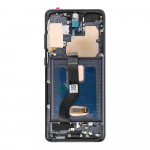 SAMSUNG S20 Plus must SOFT OLED LCD-ekraan raamiga