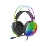 XO juhtmega k&otilde;rvaklapid GE11 jack 3,5mm - USB-A must RGB mikrofon