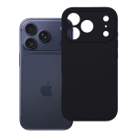 Kaitse&uuml;mbris seadmele iPhone 18 Pro Max / 17 Pro Max: Silicone 2 mm, kaamerakaitsega, v&auml;rv: must