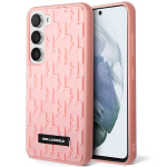 Karl Lagerfeld 3D Monogram &Uuml;mbris jaoks Samsung Galaxy S23+ - roosa