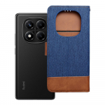 Dėklas telefonui JEANS Book skirtas Xiaomi Redmi Note 14 PRO 4G - mėlynas
