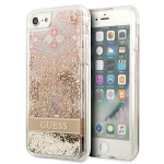 Guess Paisley Liquid Glitter &uuml;mbris iPhone SE 2022 / SE 2020 / 7 / 8 jaoks - kuldne