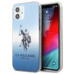 US Polo Assn. Gradient Pattern Collection iPhone 12 mini &uuml;mbris - Sinine