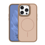 Frame Thin Mag dėklas for iPhone 15 Pro 6,1" rudas