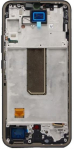 Ekranas Samsung A346 A34 5G 2023 su lietimui jautriu stikliuku ir rėmeliu Graphite originalus (assembled service pack)