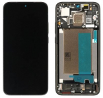 Ekranas Xiaomi Poco F7 5G su lietimui jautriu stikliuku ir rėmeliu Black originalus (service pack)