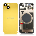 Galinis dangtelis skirtas iPhone 14 / Yellow / (Full cover without NFC flex) / OEM