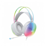 XO juhtmega k&otilde;rvaklapid GE11 jack 3,5mm - USB-A valge RGB mikrofon