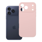 Kaitse&uuml;mbris seadmele iPhone 18 Pro Max / 17 Pro Max: Silicone 2 mm, kaamerakaitsega, v&auml;rv: puudriroosa