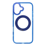 Case for iPhone 17 Frame Circle Stand compatible with MagSafe navy blue