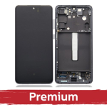 LCD Display Compatible With Samsung G990 S21 FE 5G with Frame / Graphite / OEM