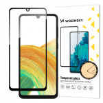 Wozinsky Full Glue Karastatud klaas Karastatud klaas jaoks Samsung Galaxy A34 5G 9H Full Screen Cover With must Frame