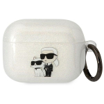 Karl Lagerfeld KLAPHNKCTGT Airpods Pro cover l&auml;bipaistev Gliter Karl&Choupette