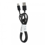 Kabelis USB A į Type C 2.0 C366 (jungtis ilga: 8 mm) 1 m juodas