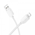 Kaabel USB A to Lightning Hoco 2,4A 1 m X113 valge