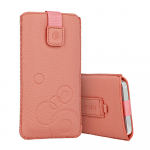 WONDER Deko Pouch &Uuml;mbris (Size M) jaoks Iphone 5/Nokia 215 4G/225/5310 2020 peach