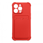 Card Armor Case Kott Cover iPhone 13 Mini Card Wallet Silikoon Air Bag Armor Red