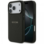 Guess Grained Ring MagSafe &uuml;mbris jaoks iPhone 17 Pro - must