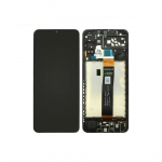 LCD screen Samsung A566 A56 5G with touch screen and frame original Graphite (service pack)