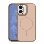 Frame Thin Mag dėklas for iPhone 16 6,1" rudas