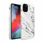 Laut Huex Elements &uuml;mbris seadmele iPhone 11 Pro Max, valge marmori mustriga
