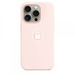 Telefono dėklas "Silicone Case v2" iPhone 15 Pro Max / Light Pink / su pakuote
